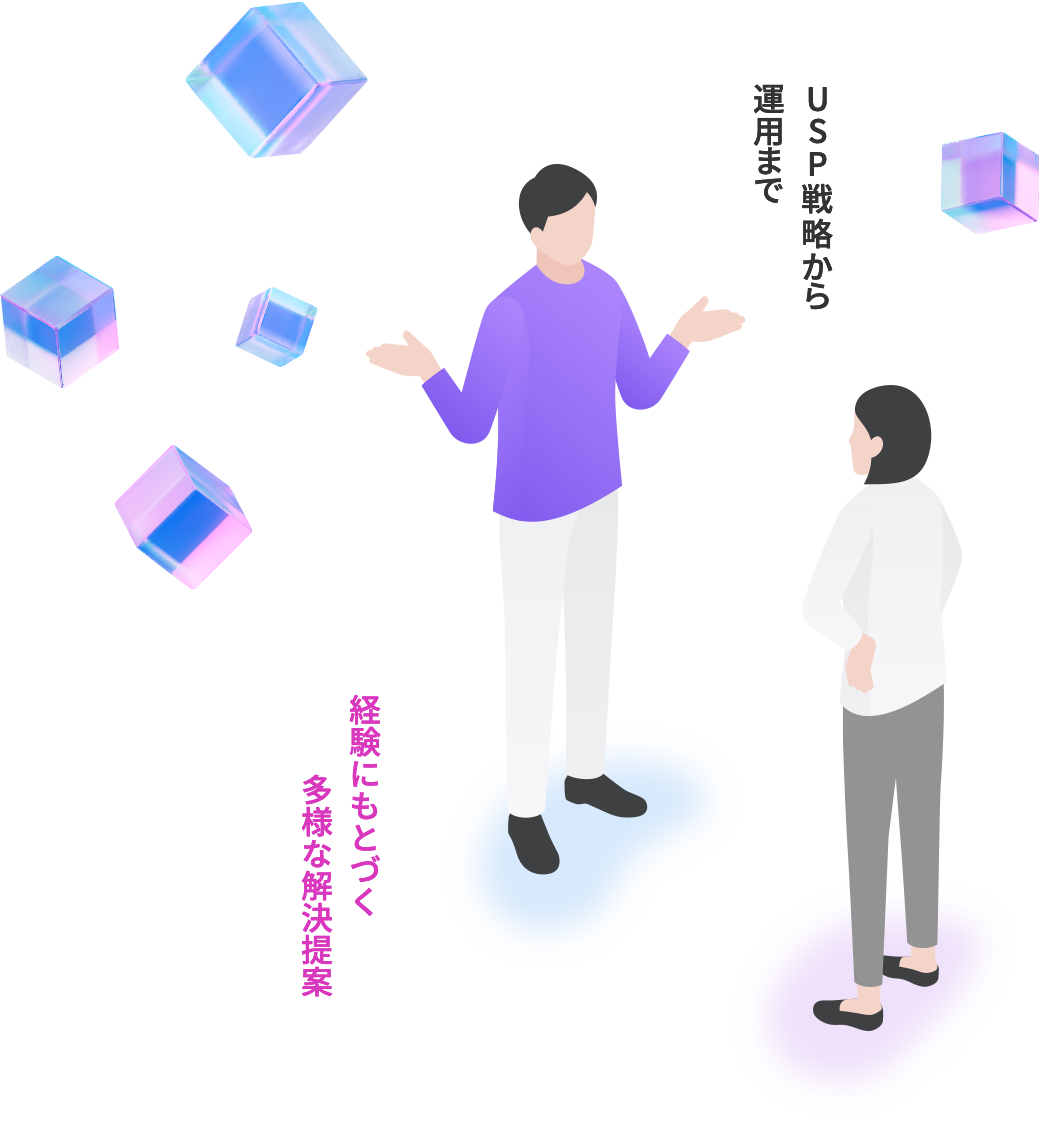 USP戦略から運用まで 経験にもとづく多様な解決提案